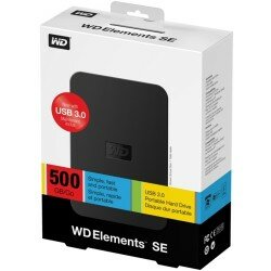 WD 2.5 500 GB Elements SE Portable USB 3.0 /Siyah 